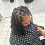 Checkered Knotless Braids