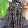 Boho s/med knotless single /box braids mid back