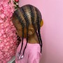 Natural kid Braids (no weave)