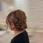 Updo ponytail