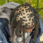 Locs w/ shaved sides and back Retwist with Two strand twist