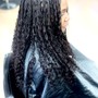 Medium knotless Box Braids