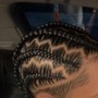 Half Cornrow & Half Quickweave