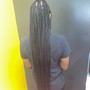 Large Knotless Braids