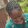 Low sleek braided pony