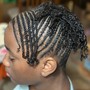 Shaved Back and Sides Knot/Knotless Braids- Length starts at midback (24”-26”)