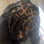 Knotless box braids reg/boho