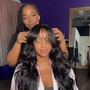 Closure wig install