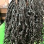 Crochet Box braids with curls/ without curls