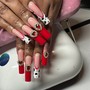 Rhinestones Nail Art per finger