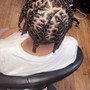 Large Box Braids knee length. (Knotless)