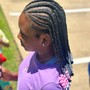 KIDS BRAIDS STRAIGHT BACK--NO DESIGN