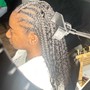 Feedin cornrow braids