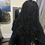 smedium knotless  Braids mid back-butt (boho)