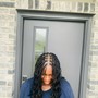 Bohemian knotless braids