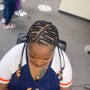 Boho knotless braids