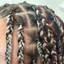 Large Knotless Braids