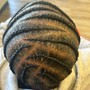 Wash and curl on weave