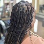 Med Feed-in Braids w/ Ponytail