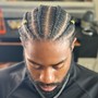 Natural Hair Cornrows (up to 6 with hair added)