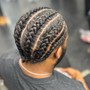 Natural Hair Cornrows (up to 6 with hair added)