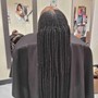 Wait length  ,box braid, knotteles, Boro knotteles, Senegalese twist, fresh braid,