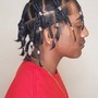 Box Braids Top Knot