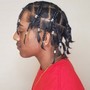 Box Braids Top Knot