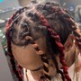 Box Braids Top Knot