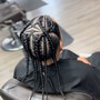 Box Braids Top Knot