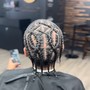 Box Braids Top Knot