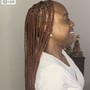 Knotless box braids shaved sides large