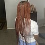 Knotless box braids shaved sides large