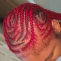 8 or more feed in braids