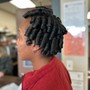 Loc color (full head) lifted