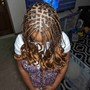 Small Box Braids French Curls Long