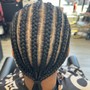 BOHO Braids Medium size knotless box braids with in between water wave