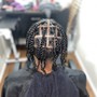 Jumbo Cornrows, Singles Braids,Singles Twist, and flat twist