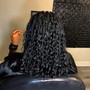 Short boho knotless braids