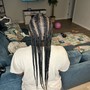 4 - 12 stitch cornrows