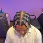 Men’s Box Braids with Beads