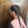 Traditional Box Braids with Frontal