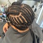 Cornrows(med size, no hair added)