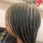 Fulani knotlesss Box Braids thigh length