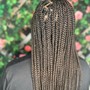 Goddess knotless Braids