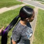 slick back ponytail