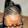 Cornrows on natural hair