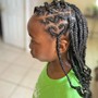 Cornrows on Nature hair for girls and ladies