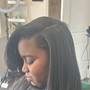 Relaxer Straightening with style