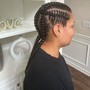 Cornrows ponytail